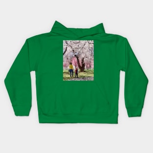 Spring - Lovely Spring Day For a Walk Kids Hoodie